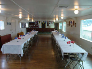 Clubhouse with tables